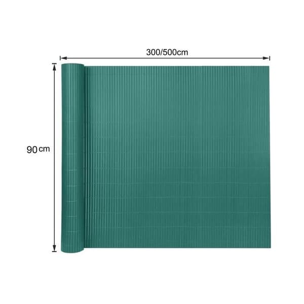 Brise Vue - LZQ - 90 x 500 cm - Väderbeständigt PVC - UV-skydd - Lätt att installera