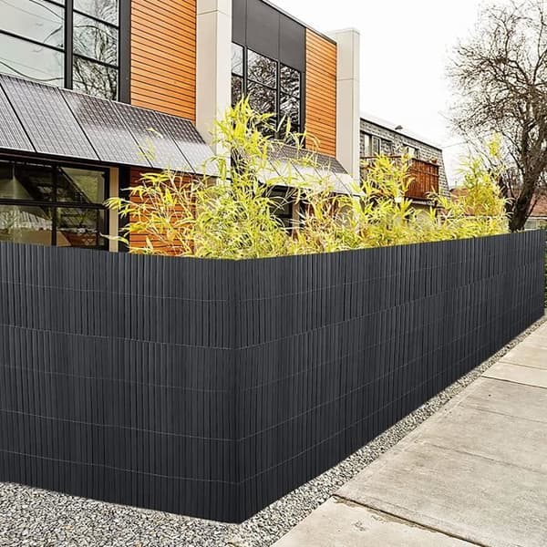 Privacy Screen - LZQ - 180 x 500 cm - Väderbeständig PVC - Antracit - Lätt att installera