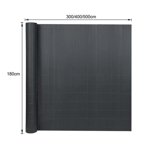 PVC-kapell - XMTECH - 180x400cm - Sekretessskärm - UV-beständig - Lätt att installera
