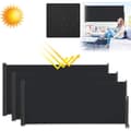 Miniatyrbild 1 av 4: XMTECH sidomarkis - Svart - 100x300cm - Polyester förtält insynsskydd - Trädgårdsbalkong
