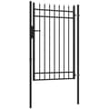 Pikkukuva 1 / 6: Rootz Garden Gate - Puutarha-aita - Lukko ja avain - Koristekärjet - Ruostumaton teräs - Musta - 107x204cm