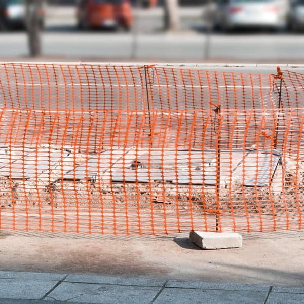 YUENFONG Varningsnät - Skyddsnät - Plaststängsel 30m, orange