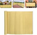 Miniatyrbild 1 av 3: YUENFONG PVC Screen Blackout Privacy Screen för trädgård, balkong och terrass, väderbeständig, Bambus, 160*300cm