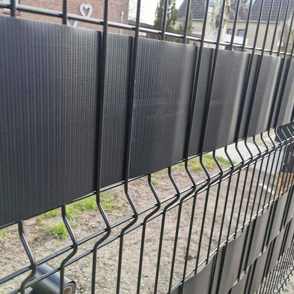Blackout Privacy Screen PVC-stängsel 70m med 30 st monteringsklämmor, 450g/m² PVC visuellt skärmskydd, antracit