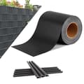 Miniatyrbild 4 av 4: Blackout Privacy Screen PVC-stängsel 70m med 30 st monteringsklämmor, 450g/m² PVC visuellt skärmskydd, antracit