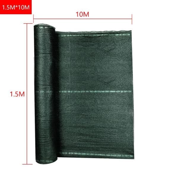 YUENFONG Privacy Screen för staket och balkongräcke, med buntband, polyeten, 1,5x10 m, mörkgrön