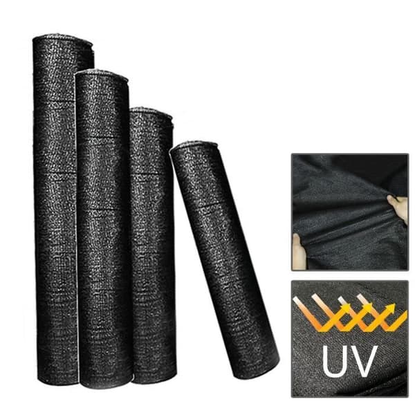 Brise-Vue - YUENFONG - 1,2x10 m - Polyeten med hög densitet - UV-beständig - Antracit
