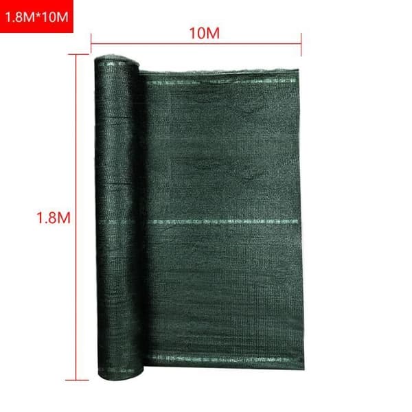 Brise-Vue - YUENFONG - 1.8x10 m - Polyeten HDPE - UV-beständig - Mörkgrön