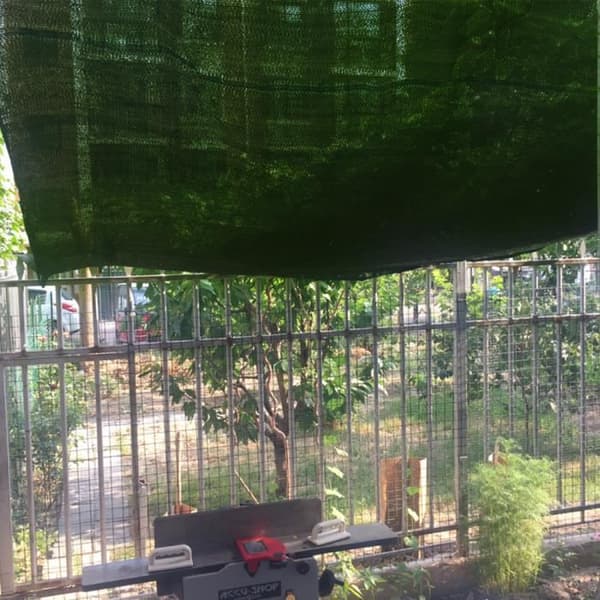 YUENFONG Vindskydd för stängsel och balkongräcke, i polyeten, med kabelklämmor, UV-stabiliserad, 1.2x10 m