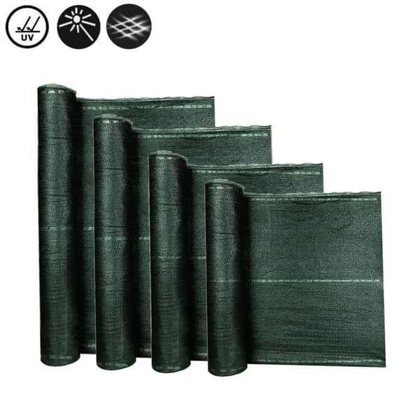 YUENFONG Vindskydd för stängsel och balkongräcke, i polyeten, med kabelklämmor, UV-stabiliserad, 1.2x10 m