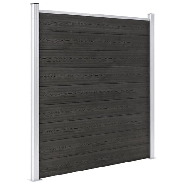 vidaXL Puutarha-aita WPC 180x186 cm harmaa -  Aitapaneelit