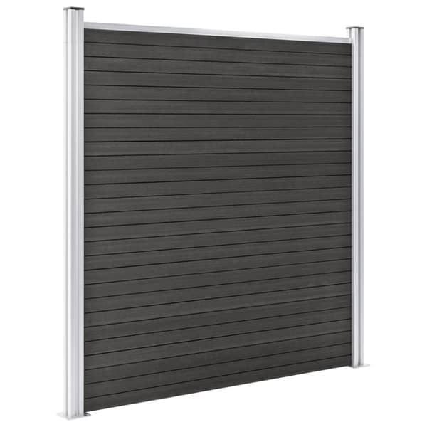 vidaXL Puutarha-aita WPC 180x186 cm harmaa -  Aitapaneelit