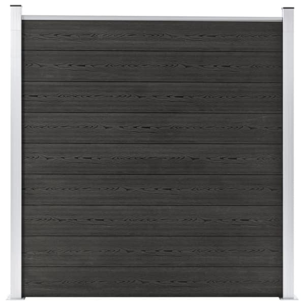vidaXL Puutarha-aita WPC 180x186 cm harmaa -  Aitapaneelit