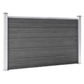 Pikkukuva 4 / 11: vidaXL Aitapaneelisarja WPC 526x105 cm musta -  Aitapaneelit