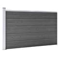 Pikkukuva 5 / 11: vidaXL Aitapaneelisarja WPC 526x105 cm musta -  Aitapaneelit