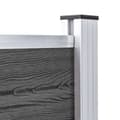 Pikkukuva 8 / 11: vidaXL Aitapaneelisarja WPC 526x105 cm musta -  Aitapaneelit