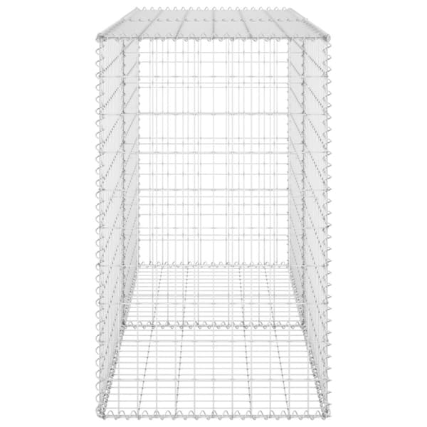 vidaXL Gabion-kivikori kansilla galvanoitu teräs 150x60x100 cm -  Aitapaneelit
