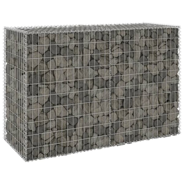 vidaXL Gabion-kivikori kansilla galvanoitu teräs 150x60x100 cm -  Aitapaneelit