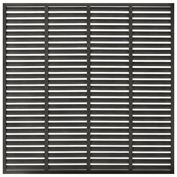 vidaXL jalousihegn 180x180 cm WPC mørkegrå -  Havehegn