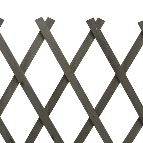 vidaXL Puutarhan säleikköaita harmaa 150x80 cm täysi kuusi -  Aitapaneelit