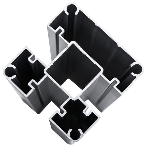 vidaXL hegnspanel 175x186 cm WPC sort - Havehegn