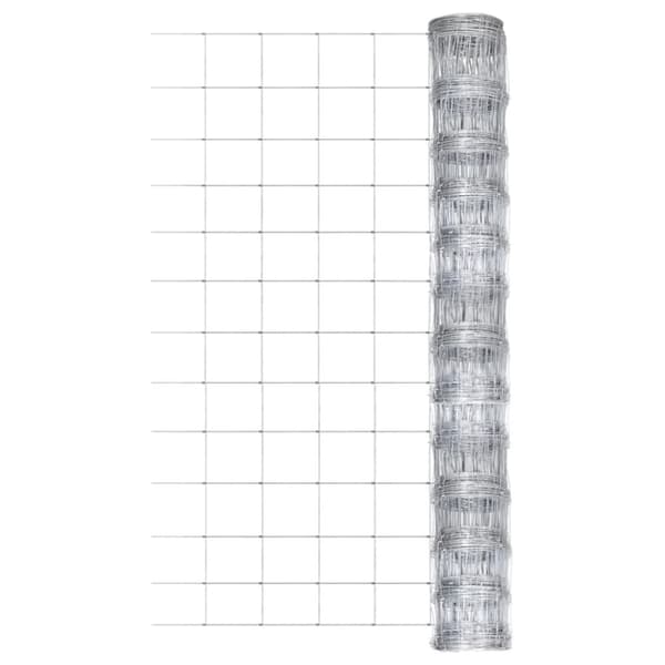 vidaXL Puutarha-aita galvanoitu teräs 50x1,25 m hopea -  Aitapaneelit