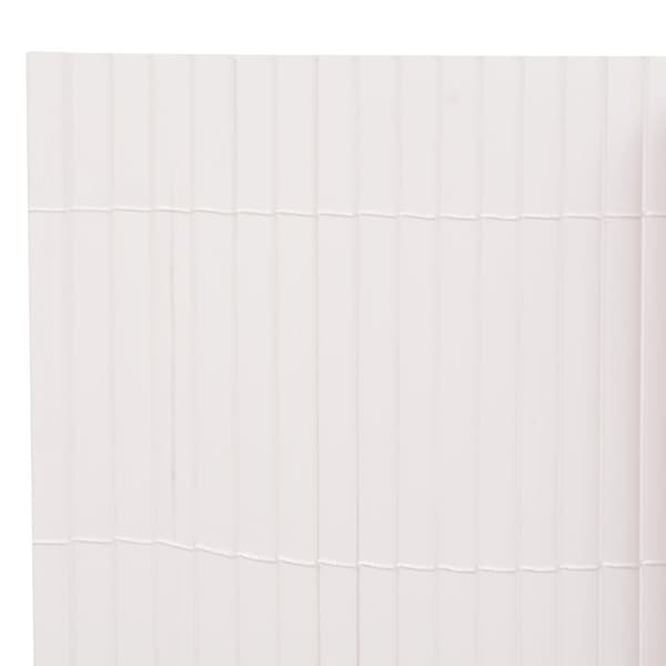 vidaXL dobbeltsidet havehegn 110x500 cm hvid -  Havehegn