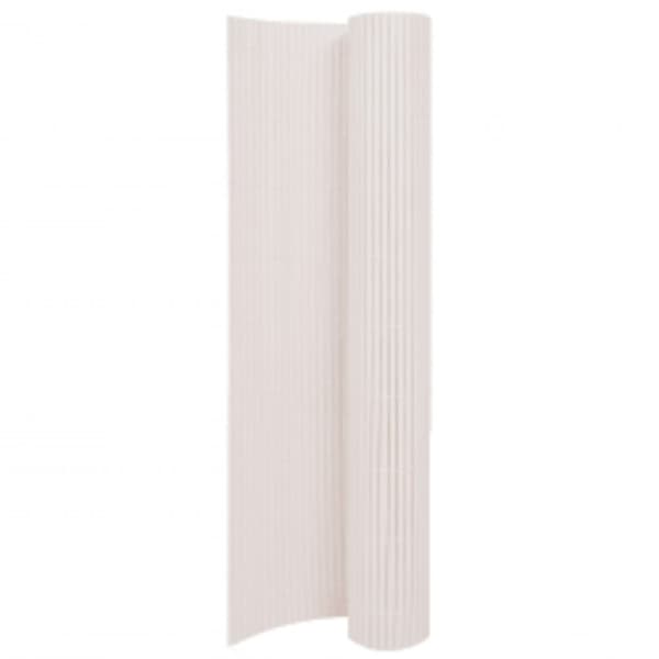 vidaXL dobbeltsidet havehegn 110x500 cm hvid -  Havehegn