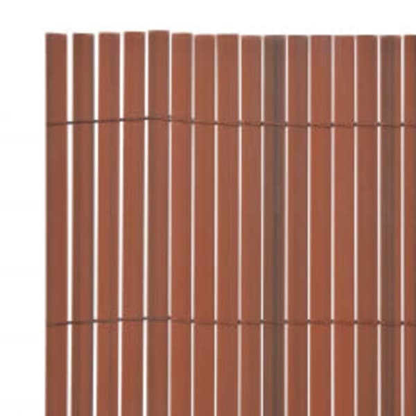 vidaXL dobbeltsidet havehegn 110x300 cm brun - Havehegn