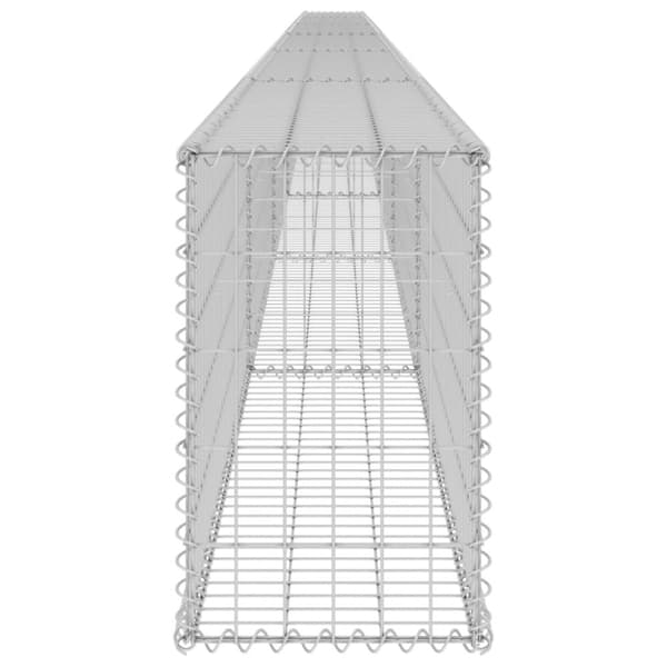 vidaXL Gabion-kivikori kansilla galvanoitu teräs 900x30x50 cm -  Aitapaneelit