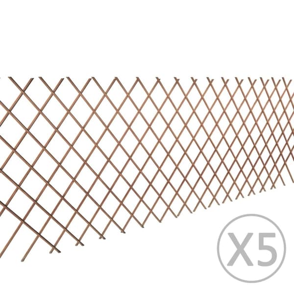 vidaXL Spaljéstaket pil 5 st 180x90 cm -  Staket