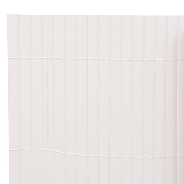 vidaXL Kaksipuolinen Puutarha-aita 90x500 cm Valkoinen -  Aitapaneelit