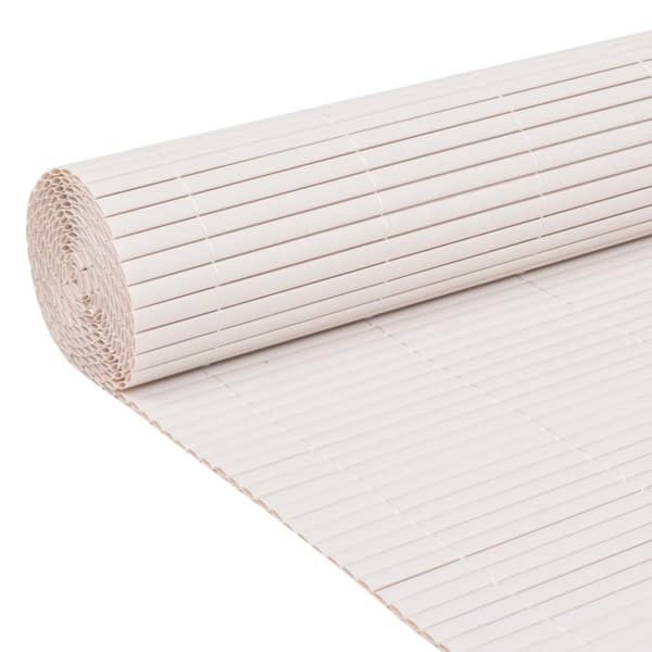 vidaXL Kaksipuolinen Puutarha-aita 90x500 cm Valkoinen -  Aitapaneelit