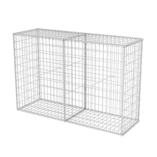 vidaXL gabionkurv galvaniseret stål 150x50x100 cm -  Havehegn