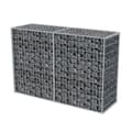 Miniatyrbillede 4 af 7: vidaXL gabionkurv galvaniseret stål 150x50x100 cm -  Havehegn