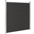 Miniatyrbillede 4 af 10: vidaXL hegnspanel 180x186 cm WPC sort -  Havehegn