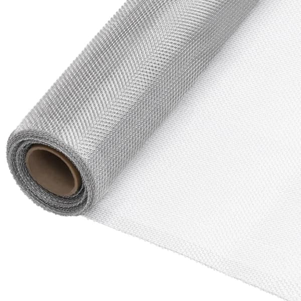 vidaXL net 60x2000 cm aluminium sølvfarvet - Havehegn