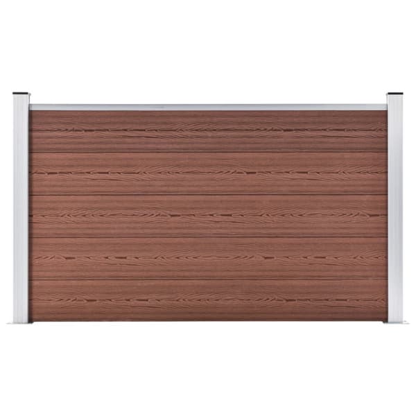 vidaXL Puutarha-aita WPC 180x105 cm ruskea -  Aitapaneelit