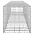 Miniatyrbild 6 av 8: vidaXL Gabionmur i galvaniserat stål 300x50x50 cm -  Staket
