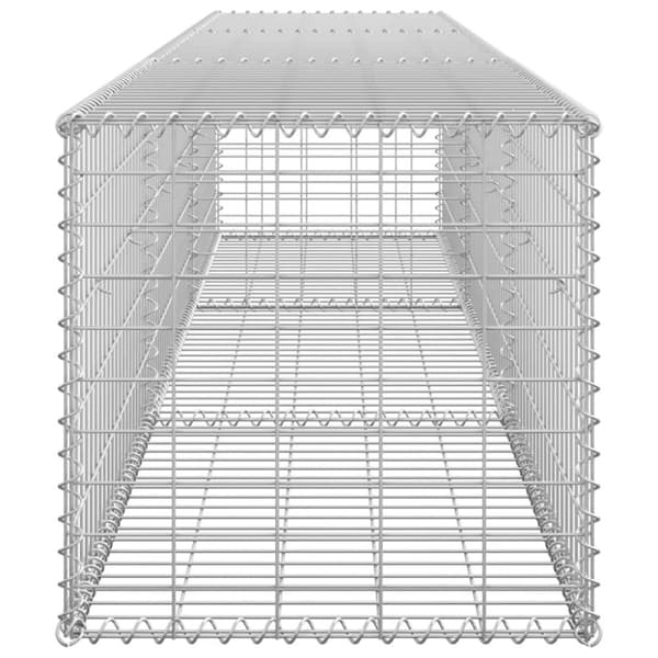 vidaXL Gabionmur i galvaniserat stål 300x50x50 cm -  Staket