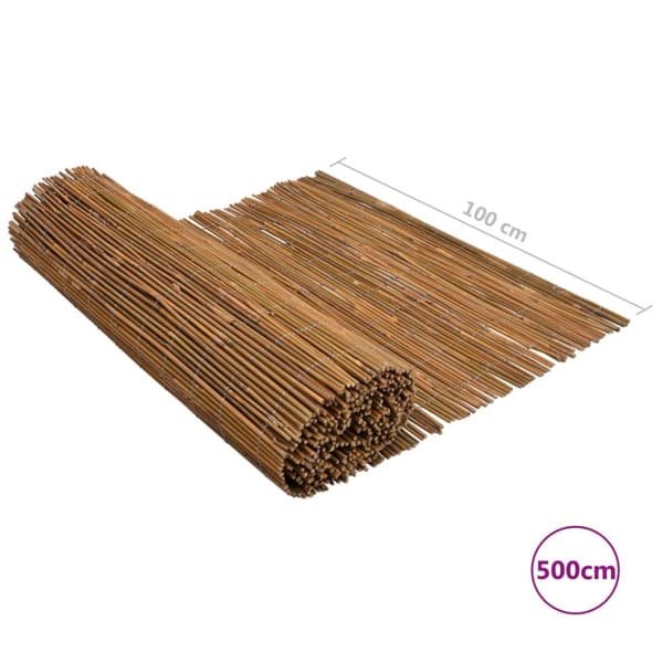 vidaXL Bambustaket 500x100 cm -  Staket