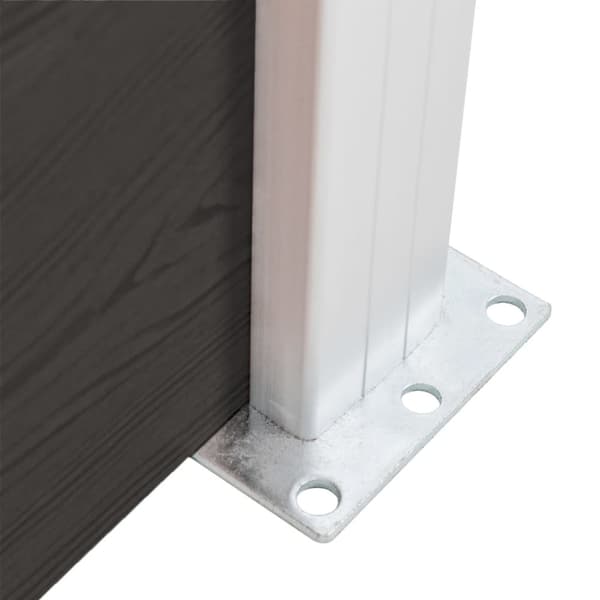vidaXL hegnspanel 175x105 cm WPC sort - Havehegn