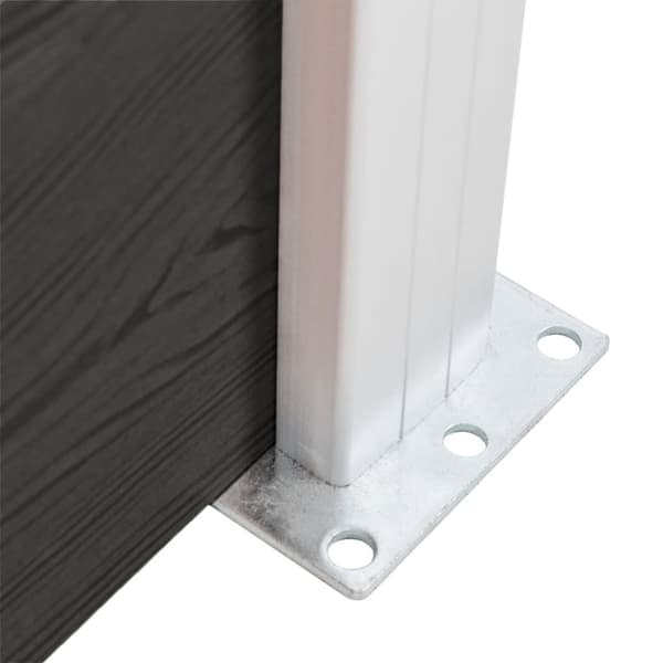 vidaXL Staketpanel WPC 175x146 cm grå - Staket