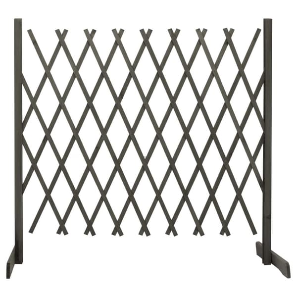 vidaXL espalier til haven 180x100 cm massivt fyrretræ grå - Havehegn