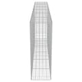 Miniatyrbillede 6 af 7: vidaXL gabionvæg med dæksler galvaniseret stål 300 x 50 x 150 cm -  Havehegn