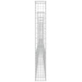 Miniatyrbillede 5 af 7: vidaXL gabionkurv med 6 stolper 620x20x150 cm U-facon jern -  Havehegn