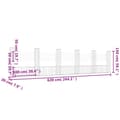Miniatyrbillede 7 af 7: vidaXL gabionkurv med 6 stolper 620x20x150 cm U-facon jern -  Havehegn