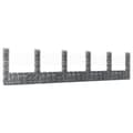 Miniatyrbillede 1 af 7: vidaXL gabionkurv med 6 stolper 620x20x150 cm U-facon jern -  Havehegn