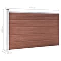 Pikkukuva 10 / 10: vidaXL Puutarha-aita WPC 175x105 cm ruskea -  Aitapaneelit
