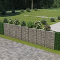 Pikkukuva 1 / 8: vidaXL Gabionseinä galvanoitu teräs 450x30x100 cm -  Aitapaneelit
